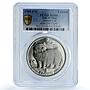 Isle of Man 1 crown Persian Cat KM-250 Cat Crowns MS 66 PCGS CuNi coin 1989