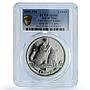 Isle of Man 1 crown Somali Kittens KM-1072 Cat Crowns MS 66 PCGS CuNi coin 2001