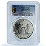 Isle of Man 1 crown Balinese Kittens KM-1165 Cat Crowns MS66 PCGS CuNi coin 2003