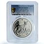 Isle of Man 1 crown Abyssinian Cat KM-1426 Cat Crowns MS 66 PCGS CuNi coin 2010