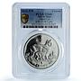 Isle of Man 1 crown Manx Jubilee KM-1538 Cat Crowns MS 66 PCGS CuNi coin 2012