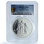 France 50 francs Hercules Gad-882 F-427 KM-941 MS 67 PCGS silver coin 1977