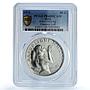 Haiti 50 gourdes Woman with Shell Mark Left KM-104.1 PR 68 PCGS silver coin 1973