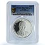 Kenya 1000 shillings Independence KM-38 Mwai Kibaki PR 67 PCGS silver coin 2003