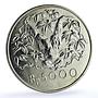 Indonesia 5000 rupiah Orangutan KM-40 Conservation Fauna Monkey silver coin 1974