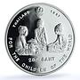 Thailand 200 baht UNICEF Y#379 Children proof silver coin 1997