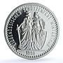Switzerland 50 francs Winterthur Shooting Festival X#S30 proof silver coin 1990