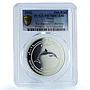 Oman 1 rial Dolphin KM-157 Environment Collection PR 70 PCGS silver coin 2002