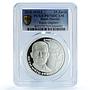 South Ossetia 25 zarin Ruten Gagloev Literature Poet PL 70 PCGS silver coin 2018
