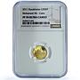 Kazakhstan 500 tenge Mohamed Ali Cairo KM-257 Mosque PF 70 NGC gold coin 2011