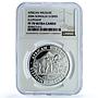 Somalia 1000 shillings Elephant KM-195 African Wildlife PF 70 NGC Ag coin 2006