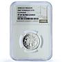 Somalia 25 shillings Elephant KM-177 African Wildlife PF 69 NGC silver coin 2007