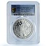 Sierra Leone $10 Elephant Lion Rhino Leopard Buffalo PR 70 PCGS silver coin 2001