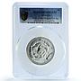 Australia 2 dollars Year Dragon KM-523 Lunar Series 1 PR 70 PCGS Ag coin 2000