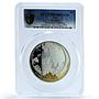 Fiji 5 dollars Sydney Australia Gilt KM-209 City PR70 PCGS 2 oz silver coin 2011