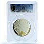 Fiji 5 dollars Berlin Germany Gilt KM-210 City PR 69 PCGS 2 oz silver coin 2011