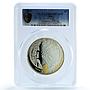 Fiji 5 dollars Tokyo Japan Gilt KM-208 City PR 69 PCGS 2 oz silver coin 2011