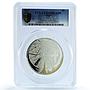 Fiji 5 dollars Paris France Gilt KM-207 City PR 69 PCGS 2 oz silver coin 2011