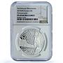 Russia 3 roubles Petrozavodsk Y#1222 Peter the Great PF 69 NGC silver coin 2010
