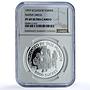 Ecuador 5000 sucres Native Costumes Ibero-American PF 69 NGC silver coin 1997