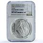 Guatemala 1 quetzal Man Horse KM-286 Ibero-American PF 69 NGC silver coin 2000