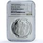 Guatemala 1 quetzal Baile Son Ibero-American Dances PF 69 NGC silver coin 1997