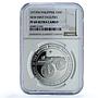 Philippines 50 piso Security Plant Complex KM-218 PF 69 NGC silver coin 1977