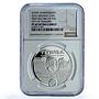 Ukraine 10 hryvnias Ternopil KM-785 Anniversary City PF 69 NGC silver coin 2015