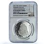 Sri Lanka 2000 rupees Ananda College Foundation KM-188 PF70 NGC silver coin 2011