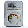 Kyrgyzstan 10 som Liberation Uprising 1916 History PF 70 NGC silver coin 2016