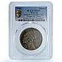 Belgium Brussels Expositon Congo Variety Matte MS 63 PCGS bronze medal 1935