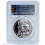 Mongolia 500 togrog Raccoon Dog KM-403 Woodland Spirits PR 70 PCGS Ag coin 2020