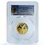 Mexico 1/4 onza Libertad Angel of Independence KM-673 PR 69 PCGS gold coin 2005