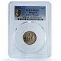 Bulgaria 1 lev Boris III Poissy Mint KM-37 MS 63 PCGS CuNi coin 1925