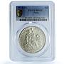 Peru 1 sol Republic KM-196.26 Seated Liberty MS 63 PCGS silver coin 1915 FG