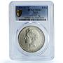 Spain 5 pesetas Alfonso XIII KM-707 Cal-27 MS 61 PCGS silver coin 1898 SG V
