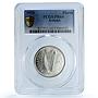 Ireland 2 shillings 1 florin Free State KM-7 Fish PR 64 PCGS silver coin 1928