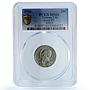 Vatican 20 centesimi Pius XI KM-3 Berman-3359 St. Peter MS 65 PCGS Ni coin 1936