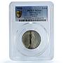 Vatican 1 lira Pius XI KM-5 Berman-3357 Virgin Mary MS 64 PCGS nickel coin 1936