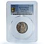 Vatican 5 lire Pius XI KM-7 Berman-3355 St. Peter MS 64 PCGS silver coin 1936