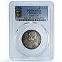 Vatican 10 lire Pius XI KM-8 Berman-3354 Madonna Child MS 64 PCGS Ag coin 1936