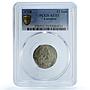 France Lorraine 12 sols Leopold I Bd-1584 AU 53 PCGS billon coin 1728