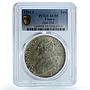 France 1 ecu Louis XVI KM-564.7 Gad-356 AU 55 PCGS silver coin 1791 I