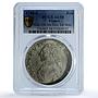 France 1 ecu Louis XVI No Dot Sem KM-564.1 Gad-356 AU 58 PCGS silver coin 1789 A