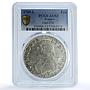 France 1 ecu Louis XVI KM-564.9 Gad-356 AU 53 PCGS silver coin 1789 L
