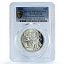 South Africa 10 cents Jackal KM-317 Wildlife Fauna Dog PR 70 PCGS Ag coin 2006