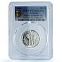 Somalia 250 shillings Elephant KM-185 Wildlife PR 70 PCGS silver coin 2004