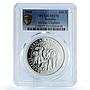 Somalia 100 shillings Elephant KM-203 Wildlife PR 70 PCGS silver coin 2008