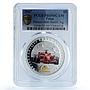 Palau 5 dollars Ferrari KM-122 Anniversary Car PR 69 PCGS silver coin 2007