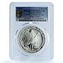 South Africa 2 rand Blue Crane WWF Wildlife Fauna Bird PR 70 PCGS Ag coin 2011